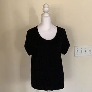 Sigrid Olsen black,short sleeves top. Very soft material. Size XS